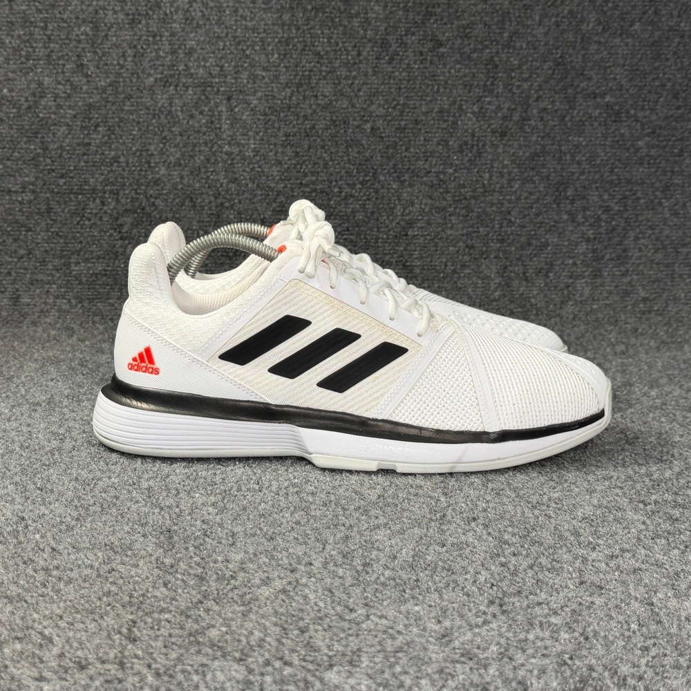 Adidas Court Jam Bounce Tennis Shoes Men's 11 White Black Athletic Sneakers